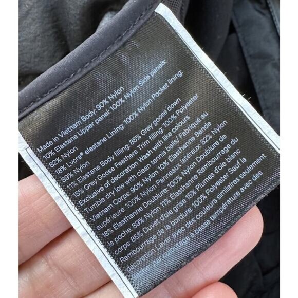 Lululemon Down For It All Puffer Vest Size 4 Women’s Black  Full Zip - Picture 5 of 9